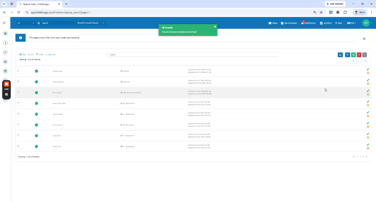 Add Queue Users and Configure a Booking Page - step 3