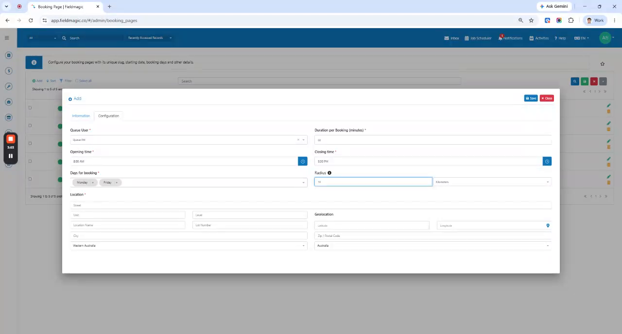 Add Queue Users and Configure a Booking Page - step 7