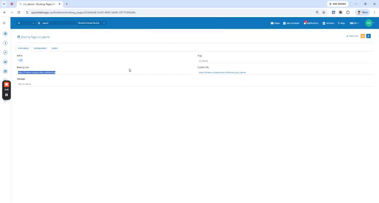 Add Queue Users and Configure a Booking Page - step 8